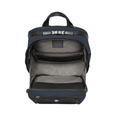 Рюкзак VICTORINOX Architecture Urban2 Deluxe Backpack 15”, синий, полиэстер/кожа, 31x23x46 см, 23 л