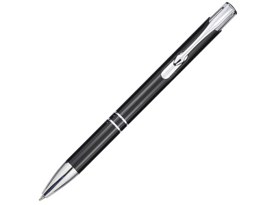 Шариковая ручка Moneta из переработанного алюминия (черные чернила) - Черный