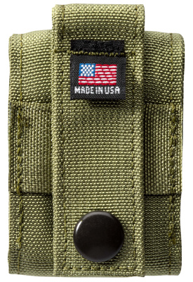 Чехол ZIPPO для широкой зажигалки,нейлон,с нейлоновым фиксатором на ремень, зеленый