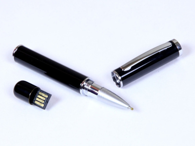 USB-флешка на 64 ГБ в виде ручки с мини чипом, черный , размер 64ГБ