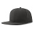 Бейсболка "SNAP BACK-S", 6 клиньев, пластик. застежка, т.серый, 100% перераб. полиэстер, 300 гр/м2