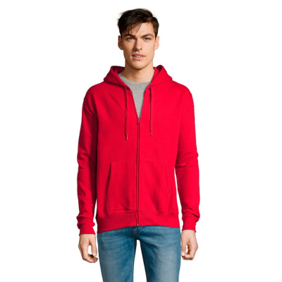 Толстовка "Seven Men", красный_2XL, 50% хлопок, 50% полиэстер, 280м/г2