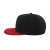 Бейсболка "SNAP BACK", 6 клиньев, пластик. застежка, черный с красным, 100% п/э,100% х/б, 400 гр/м2