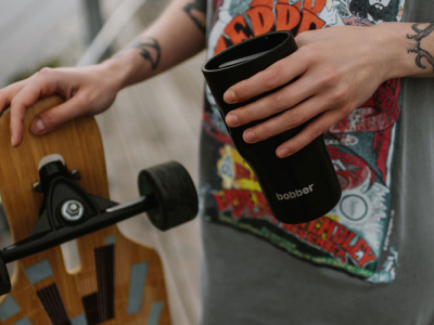 Термос питьевой, вакуумный, бытовой, тм bobber. Объем 0,35 литра. Артикул Tumbler-350 Black Coffee , размер 350 мл