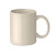 Coloured ceramic mug 300ml бежевый