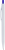 Ручка IGLA COLOR Белая с синей кнопкой 1033.01