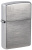 Зажигалка ZIPPO классическая с покрытием матовый хром | Classic Brushed Chrome, латунь/сталь, серебристая, матовая, 38x13x57 мм