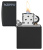 Зажигалка ZIPPO Логотип с черным матовым покрытием | Logo Black Matte, латунь/сталь, чёрная, матовая, 38x13x57мм