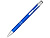 Кнопочная шариковая ручка Moneta из анодированного алюминия, черные чернила, синий , размер черный