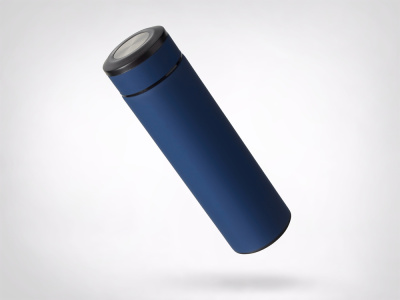 Вакуумный термос Vacuum Flask C1, soft touch, 420мл, темно-синий