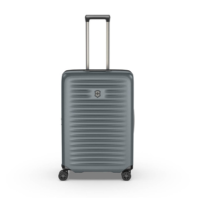 Чемодан VICTORINOX Airox Advanced, серо-синий матовый, 100% поликарбонат Makrolon, 46x29x69 см, 75 л