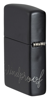 Зажигалка ZIPPO Classic с покрытием Black Matte, латунь/сталь, черная, матовая, 38x13x57 мм