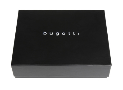 Портмоне для кредитных карт BUGATTI КОМЕТА | COMET, с защитой данных RFID, черное, натуральная воловья кожа, 10,2х0,2х8,2 см