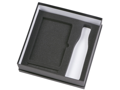 Подарочный набор c блокнотом C1, ручкой и термобутылкой, зеленое яблоко , размер гибкая обложка