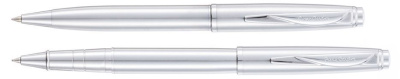 Набор Pierre Cardin PEN&PEN: ручка шариковая + роллер. Цвет - стальной. Упаковка Е.