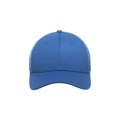 Бейсболка SKYE, 6 клиньев, 100 % переработанный фактурный полиэстер, липучка, синий