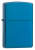 Зажигалка ZIPPO Classic с покрытием Sapphire™, латунь/сталь, синяя, глянцевая, 38x13x57 мм