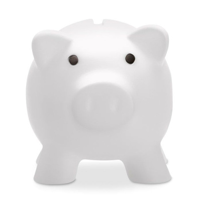 Копилка "Свинка" белый