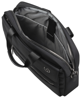 Портфель мужской BUGATTI НЕРО | NERO 15'', чёрный, нейлон 1680D/кожа, 42х10х30 см