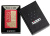 Зажигалка ZIPPO Year of the Dragon 2024 с покрытием Red Matte, латунь/сталь, красная, 38x13x57 мм