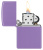 Зажигалка ZIPPO классическая с лавандовым матовым покрытием | Smoky Lavender Matte, латунь/сталь, лавандовая, матовая, 38x13x57 мм