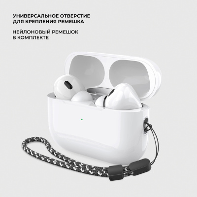 Беспроводные наушники с микрофоном Air Pro 2 ANC, TWS, BT 5.3, 300 мАч, ANC, QI, белый, Deppa