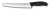 Нож для хлеба и выпечки VICTORINOX SwissClassic, лезвие 22 см с волнистой заточкой, чёрный