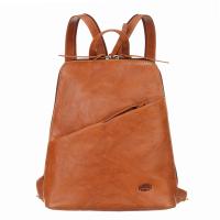 Рюкзак женский KLONDIKE "URBAN", натуральная кожа, коньячный цвет, 25,5 х 11,5 х 29,5 см