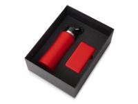 Подарочный набор с бутылкой для воды и повербанком С1, 5000 mAh, красный , размер 5000 mAh