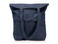 Сумка из переработанной джинсовой ткани Крик (Kirk), синий
