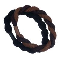 Резинки для волос Dewal Beauty, цвет черный/коричневый (2 шт.)