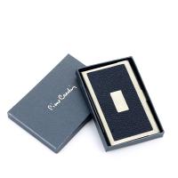 Визитница Pierre Cardin. Корпус - металл, иск.кожа. Размер 9,3 х 6,0 х 0,8 см. Цвет - синий.