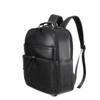 Рюкзак KLONDIKE "URBAN", натуральная кожа, чёрный цвет, 34 х 16 х 41 см