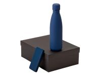 Подарочный набор с термобутылкой и повербанком С2, темно-синий , размер 10000 mAh