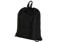 Шерпа рюкзак со шнурком из переработанной шерпы GRS объемом 9 л, черный