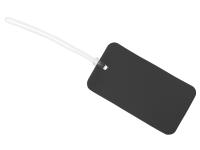 Багажная бирка Favor на силиконовой петле, черный