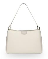 Сумка женская наплечная BUGATTI Leah, бежевая, полиуретан, 36х13х23 см