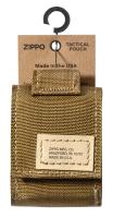 Чехол ZIPPO для широкой зажигалки,нейлон,с нейлоновым фиксатором на ремень, песочный