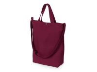 Сумка Helfer из хлопка на кнопке с регулирующейся лямкой, бордовый