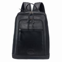 Рюкзак KLONDIKE "URBAN", натуральная кожа, чёрный цвет, 31,5 х 16 х 40,5 см