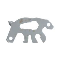 Мини-мультитул карманный Stinger, 55 x 35 мм, 5 функций, медведь, нержавеющая сталь, серебристый, в блистере