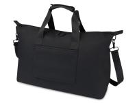 Спортивная сумка для ноутбука с диагональю экрана 15,6 дюйма Turner, изготовленная из переработанных материалов согласно стандарту GRS - сплошной черный