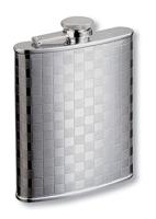 Фляга S.Quire 0,24 л, сталь, серебристый цвет с рисунком