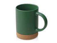 Кружка 450 мл с пробковым дном Корк & Бон, глубокий зеленый