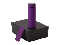 Подарочный набор с термосом и повербанком С1, фиолетовый , размер 5000 mAh
