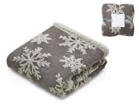 Плед Snowflake новогодний