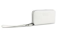 Кошелёк женский BUGATTI Elsa, с защитой данных RFID, белый, воловья кожа/полиэстер, 19х3х10,5 см