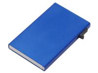 Картхолдер Florence с RFID- защитой из алюминия, синий