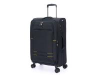 Чемодан TORBER БРОСНО, чёрный, нейлон 600D, 43,5 х 26 х 68 см, 56 л , размер M