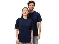 Футболка из френч терри Warsaw унисекс 220гр, темно-синий , размер M